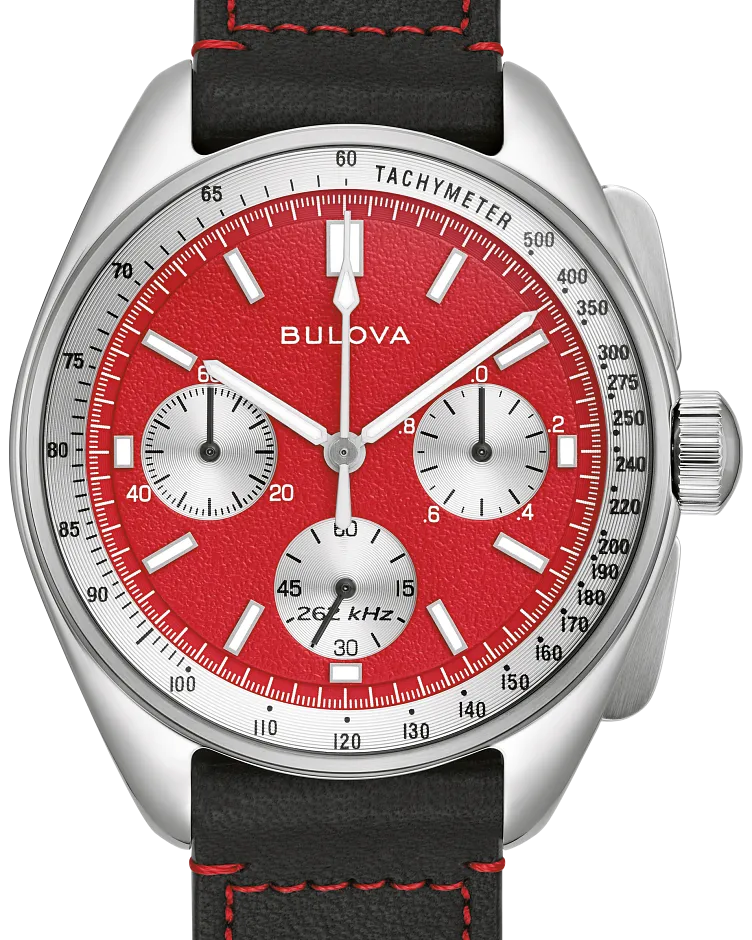 Red Dial Stainless Steel Combination Bracelet/Strap Lunar Pilot Red Dial Stainless Steel Combination Bracelet/Strap Lunar Pilot